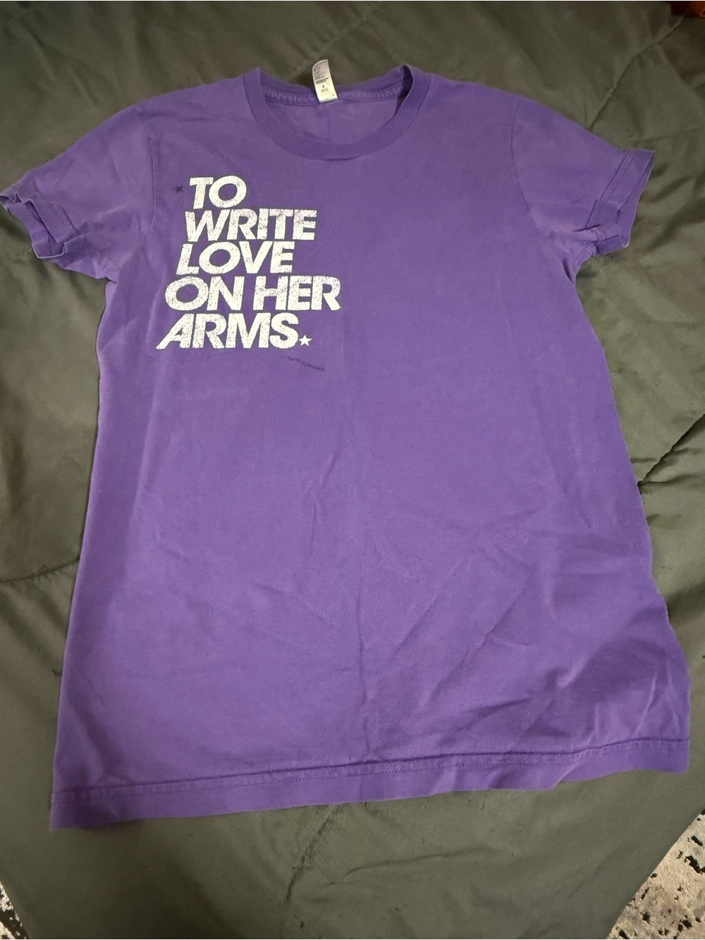 To Write Love On Her Arms Purple Graphic Tee